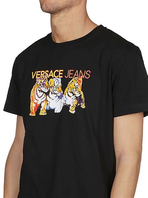 versace t shirt women's free shipping|versace jeans tiger t shirt.